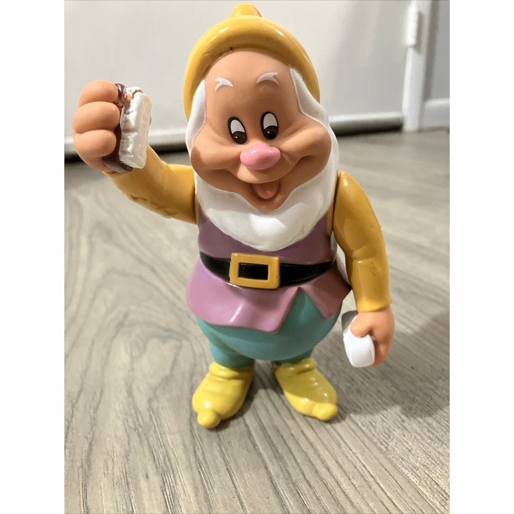 Vintage 1992 Walt Disney's Snow White Seven Dwarfs 6" HAPPY Vinyl Figure